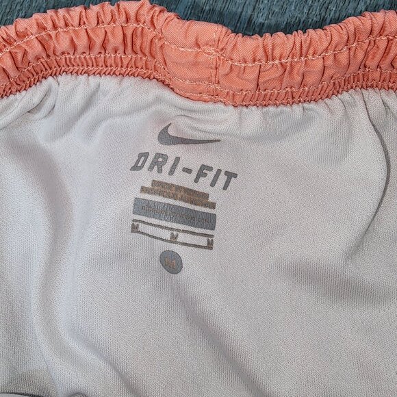 Women's Nike Dri-Fit Modern Tempo Running Shorts Peach Pink Medium Lined Athleti - Picture 5 of 9
